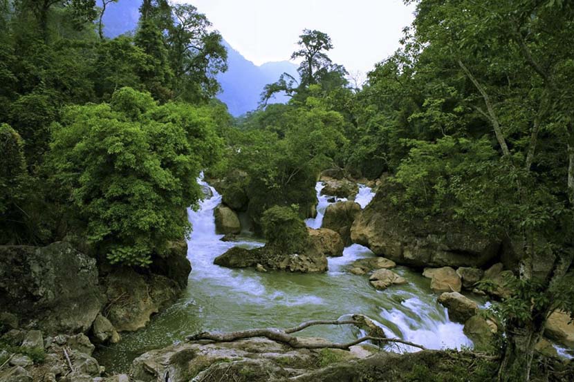 dau dang waterfall in ba be lake