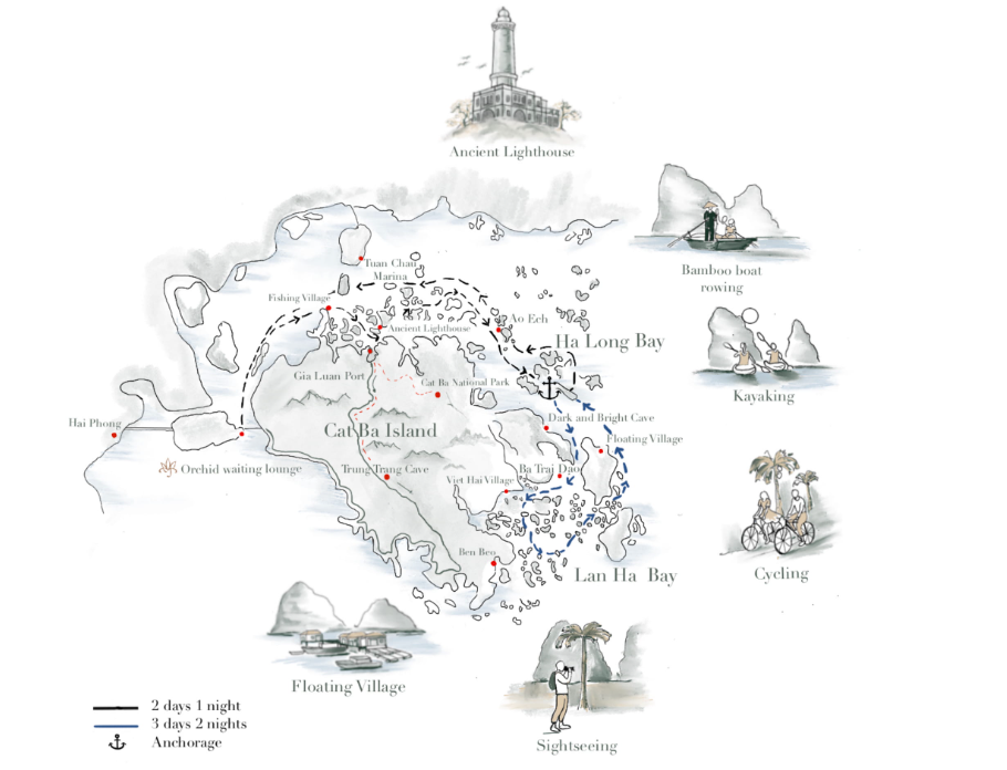 Orchid Cruise Map